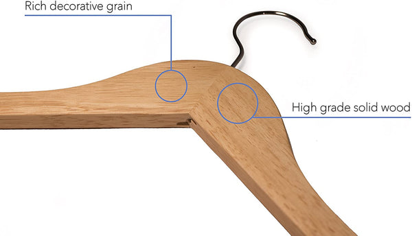 Suit Hangers with Curved Notches and Hanging Bar