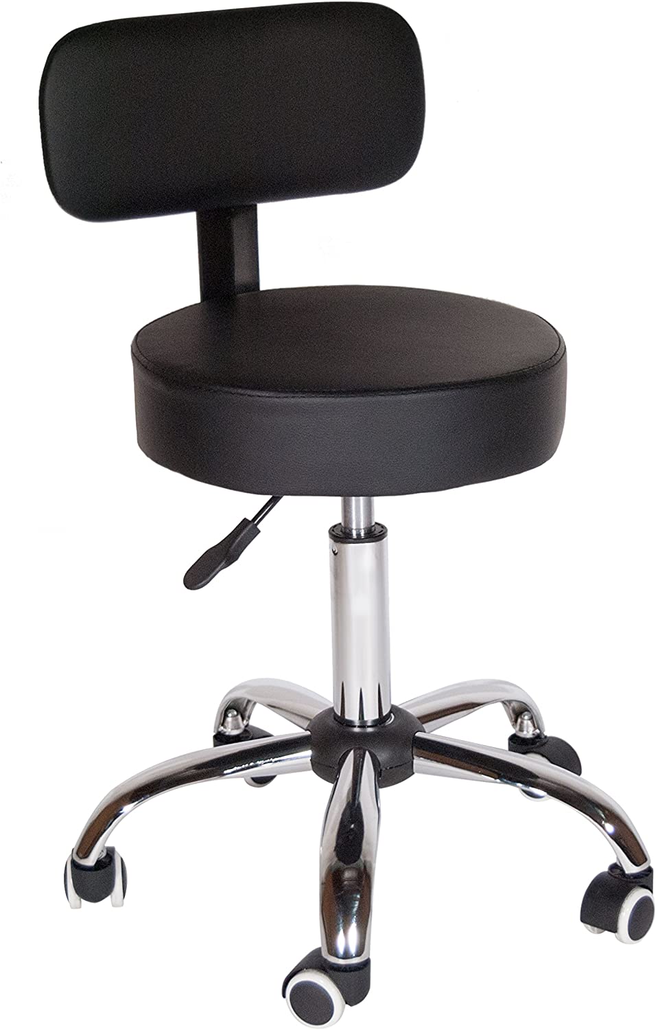 Rolling All-Purpose Stool (With Backrest)