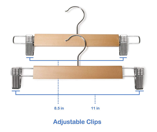 Pant and Skirt Hangers - Fixed Clips