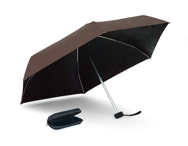 Colored Compact Portable Small Travel Umbrella with Carrying Case