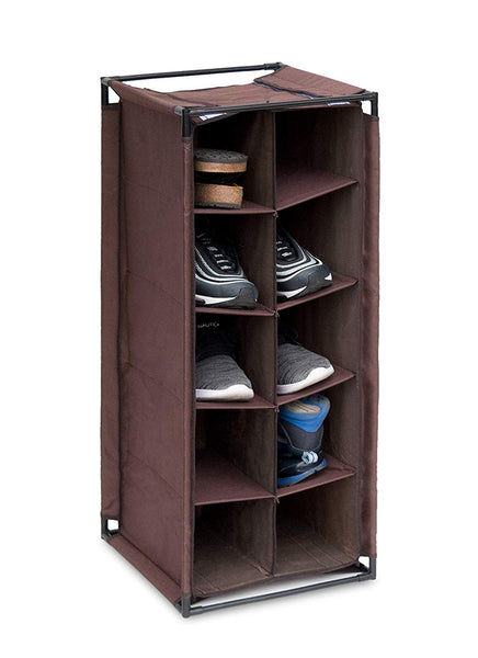 5-Tier Portable Shoe Tower Closet Rack Organizer